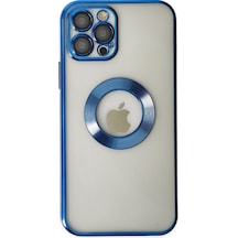 Apple iPhone Uyumlu 12 Pro Kılıf Slot Silikon - Mavi Bzsxx00 1