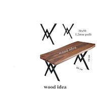 wood idea  Metal Masa Ayakları Çalışma Yemek Bilgisayar Masası Ay
