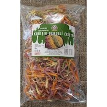 500 Gr Ev Yapımı Tagliatelle Kesim Karışık Sebzeli Erişte