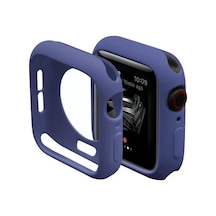 Newface Apple Watch 42mm Silikon Alt Kasa - Mavi