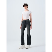 LOFT Flare Slim Fit Kadın Pantolon Lf2038758 Q1.v1 Denim