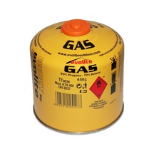 Evolite Butane Propane Vidalı 450 Gr. Ocak Kartuşu Siyah