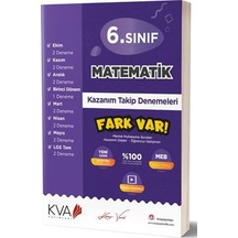 6. Sınıf Matematik Kazanım Takip Denemeleri -  KVA Yayınları
