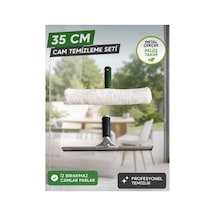 Cam Temizleme Seti Metal Çekçek & Peluş Takım 35 Cm - 930193833