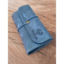 Tütün Kesesi Cüzdan Tütünlük Gerçek Deri Açık Boyut: 13cm 19cm Kapalı Boyut: 7cm 13cm