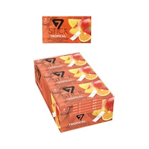 Şekersiz 7'li Tropikal Aromalı Sakız 14,5gr 24 Adet