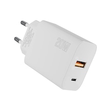 Hytech Hy-xe46 Type Usb-c 20w Pd +usb Qc 3.0 Hızlı Ev Şarj Adaptörü Kdo