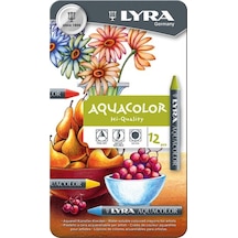 Aquacolor Sulandırılabilir Pastel Boya 12'li Metal Kutu No Color