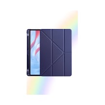 Galaxy Tab A11 8.7 İnç İle Uyumlu Kalem Bölmeli Akıllı Trifolding Tablet Kılıfı Kapaklı Kılıf