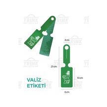 Trink Çanta Valiz Etiketi Ve Bavul Etiketi Neon Renk Pvc Neon Çok Renkli