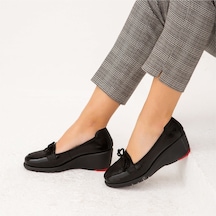 Relax Anatomic Kadın Hakiki Deri Siyah Comfort Ayakkabı 611 F2213-312 Byn Ayk Y22 Black Siyah