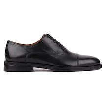 Shoetyle - Siyah Deri Bağcıklı Erkek Klasik Ayakkabı 250-2030-783-siyah