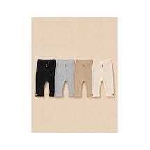 Minory Baby - %100 Pamuk 4 Lü Bebek Alt Pantolon Set Çok Renkli Çok Renkli