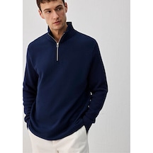 Mavi Erkek Half Zıp Sweatshırt Derin Lacivert 0s10319-70497 Lacivert