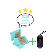 Bamm Bamm Korbell Uyumlu 2250 Bez Kapasiteli Poşet + Siyah Taşıma Kapsülü