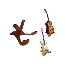 Ahşap Klasik Akustik Elektro Gitar Standı Donizetti Siyah