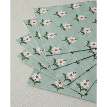 Retro Floral 33x33 Kağıt Peçete 20 Adet