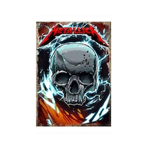 Metallica Modern Ahşap Tablo 25 Cm X 35 Cm