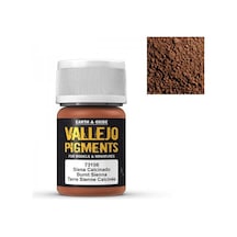 35 Ml. Burnt Sienna Maket Boyası Pigmenti, Vallejo 73106 Standart