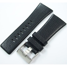 1. Kalite 32Mm Siyah Deri Saat Kayışı Diesel Model Saat Kordonu Ç