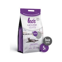 Leos Cat Litter Lavanta Kokulu İnce Topaklaşan Bentonit Kedi Kumu 5 L