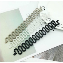 Siyah Balık Kılçığı Saç Örgü Fransız Örgü Aracı Rulo Sihirli Büküm Şekillendirici Bun Maker 1 Adet Siyah