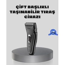Ceylan Adam Erkek Tıraş Makinesi Kablosuz Kuru Tıraş Folyo Başlık Yıkanabilir Gövde