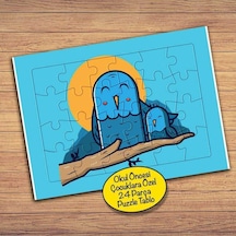 Gülümseyen Kuşlar Çocuklara Özel Puzzle Yapboz Tablo-140pz