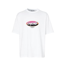 Beyaz Jack & Jones Erkek T-shirt 12255650 001
