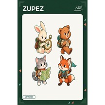 Minik Pusula Kulübü 19x25 Cm Ütüyle Uygulanan Baskı Zpz1233 - 928156976