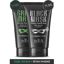 Dr.Ea Soyulabilir Siyah Maske & Yeşil Maske Seti 2 x 75 ML