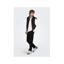 Only & Sons Normal Bel Rahat Siyah Erkek Chino Pantolon Onscoıl Tapered 0298 Strıng Pant Fr Black