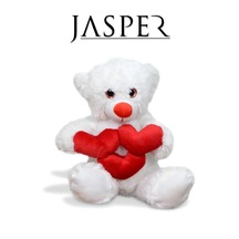 Jasper Toys Oyun Arkadaşım 30 Cm Peluş Kalpli Ayıcık