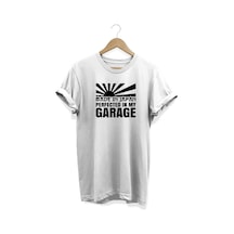 Garage Baskılı Beyaz T-shirt Beyaz