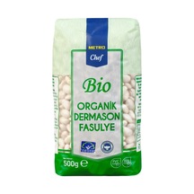 Metro Chef Bio Organik Dermason Fasulye 500 G Tarı