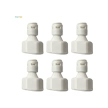 Ulzyvf 3x 6 Adet Küresel Vana Konnektör Bağlantı Bağlantısı 1/4-inç 1/2-inç Dişli, Ro Su Sistemi Valfı