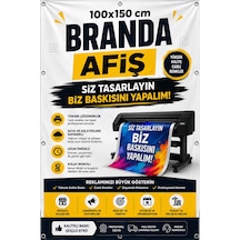 Sürpriz li 100x150 Cm Branda Afiş Baskı Dış Mekan Reklam Banner Baskı Siz Tasarlayın Biz Baskısını Yapalım