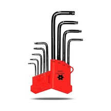 Aletçantam Tork Alyan Seti Yıldız Torx Allen Anahtar Takımı Ortası Delikli Uzun Boy 180Mm