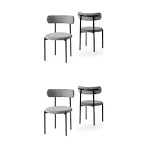 Alfa Metal Mutfak Sandalyesi 4 Lü Set 001