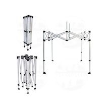 Yek Outdoor Teleskopik 3x2 M Bagaj Boy Otomatik Gazebo İskeleti Çardak İskeleti Çok Renkli