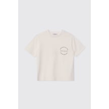 Panço Erkek Çocuk Bisiklet Yaka Ekru Tişört 2621bk05005 Krem