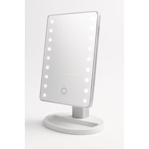 Led Işıklı Makyaj Aynası Dokunmatik 3 Işık Modlu Ayarlanabilir Oynar Başlıklı Masa Üstü Ayna Beyaz Işık Gün Işığı Sıcak Işık