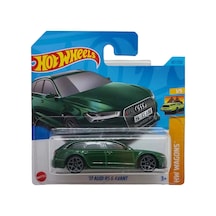 Hot Wheels '17 Audi Rs 6 Avant - Hw Wagons Koyu Yeşil 1/64 Diecast Model Araba Çok Renkli