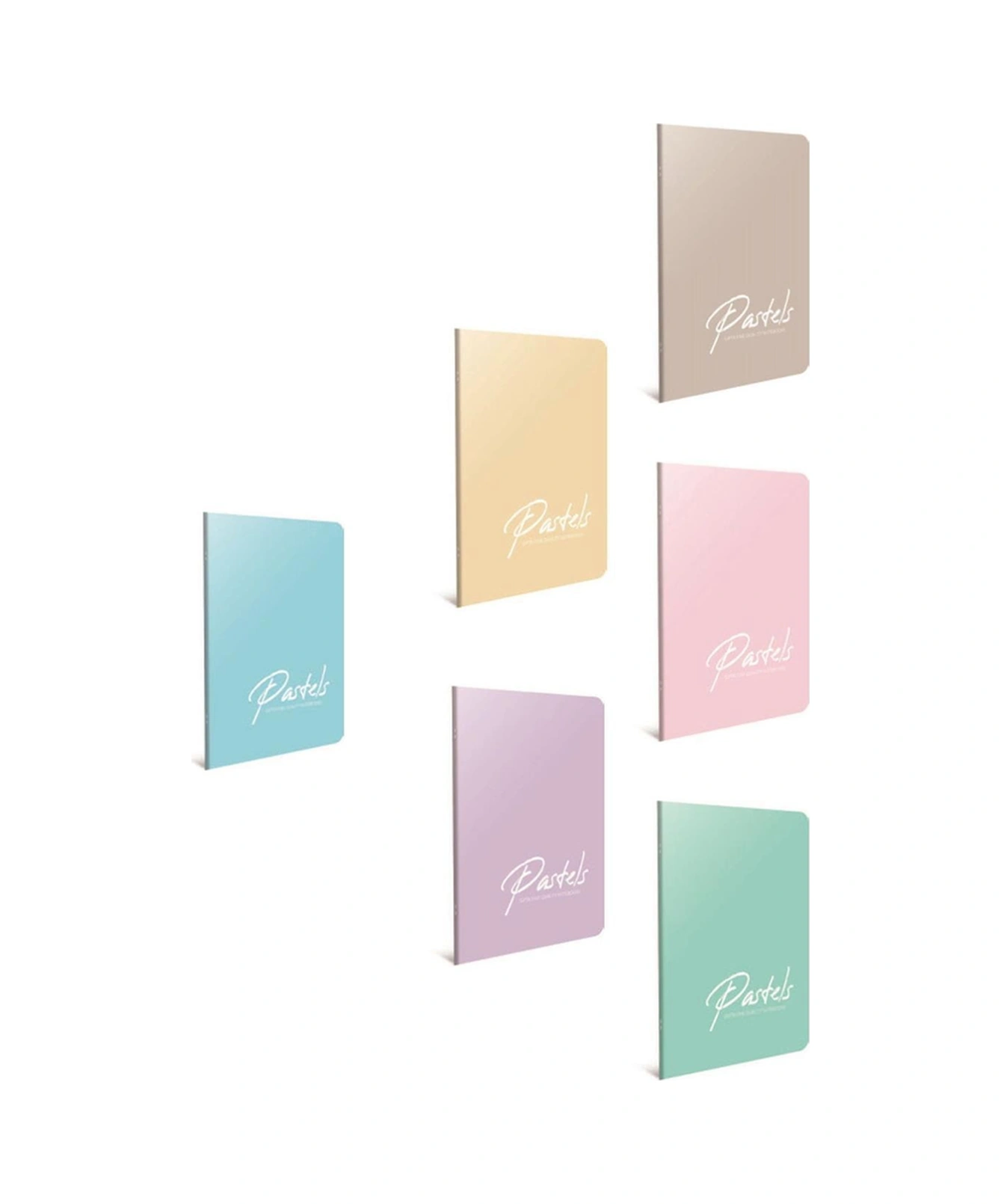 Pastels Dikiş Pp Kapak Defter A4 60 Yaprak Kare Beyaz