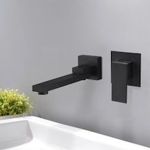 Banyo Lavabo Bataryası Ankastre Hareketli Sıva Altı Dahil Siyah