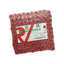 Vakumlu Boş Kan Alma Tüpü Kırmızı Kapak 9 Ml - 100'lü Paket