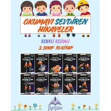3.sınıf Okumayı Sevdiren Renkli Resimli Hikayeler 16 - 10 Kitap