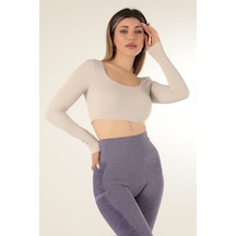 Doremi Seamless Straplez Uzun Kollu Fitilli Büstiyer 001