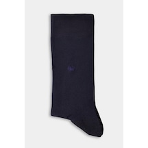 Bisse Lacivert Polyester Desenli Bambu Çorap Crbmb23y105 39-1