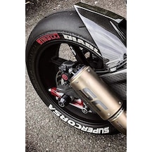 Motosikler 3d Lastik Yazısı Pirelli Diablo Supercorsa 8 Adet